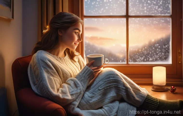 통가 전통 가옥 구조 - **Prompt 1: A Cozy Winter Morning**
    A young woman in her early 20s, with warm brown hair and a g...